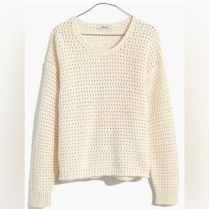 Madewell Open-Stitch Austen Pullover Sweater